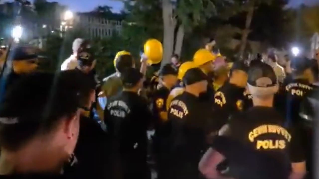 Enerji Bakanlığı önündeki madenci eyleminde 100 gözaltı!