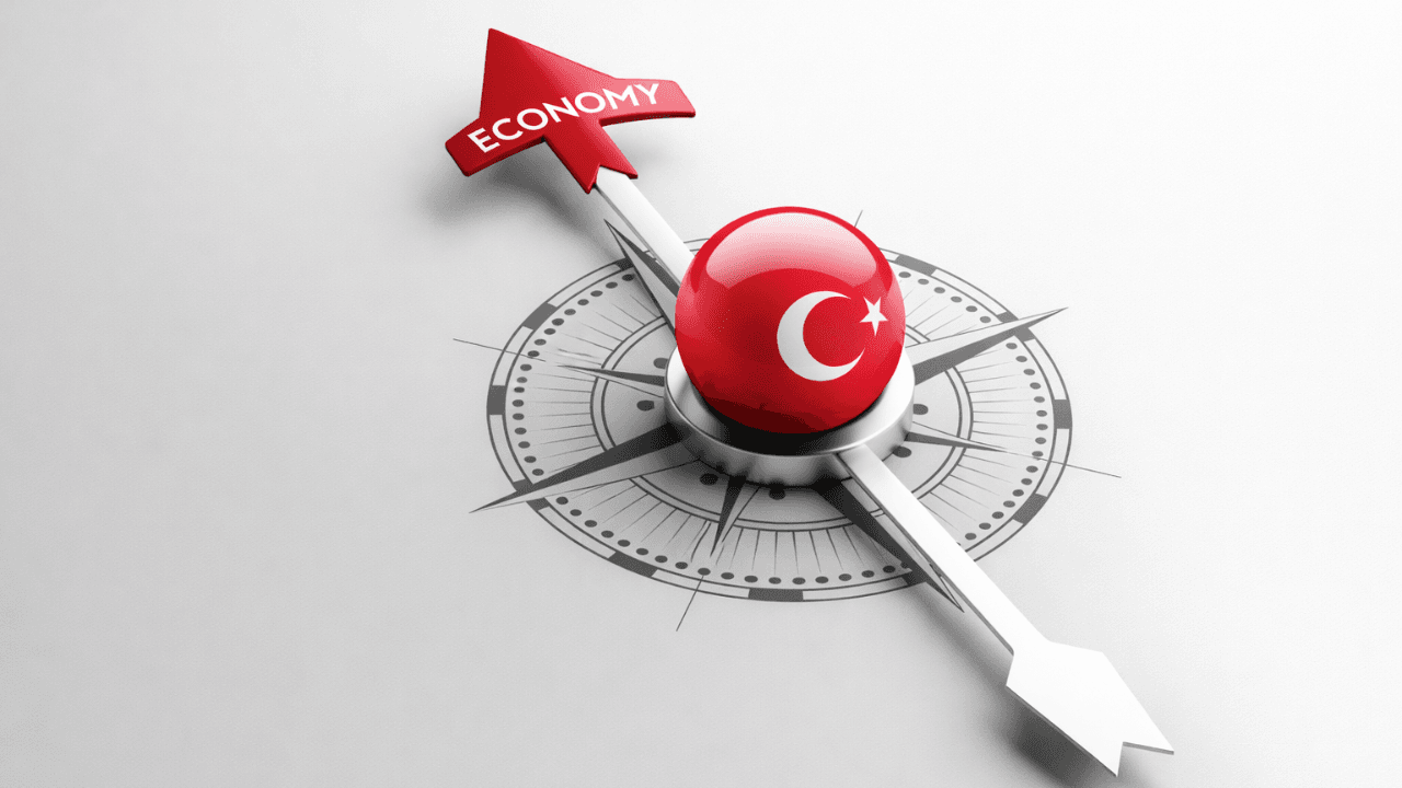 Doç. Dr. Derya Hekim, bir konferans konuşması yaparken veya ekonomi ile ilgili bir grafik.
