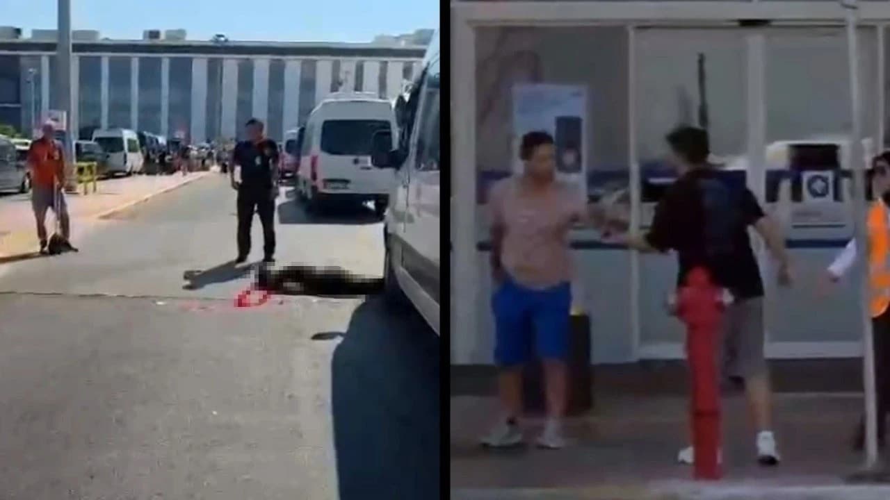 Antalya Havalimanı'nda emekli polis eşini vurdu