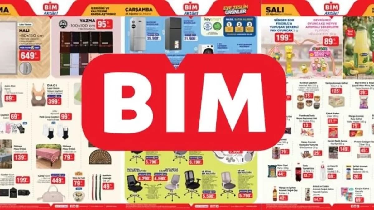 BİM Aktüel Kataloğu 21-28 Ağustos 2026: Hangi Ürünler Var? Beyaz Eşya ve Mutfak Ürünleri...