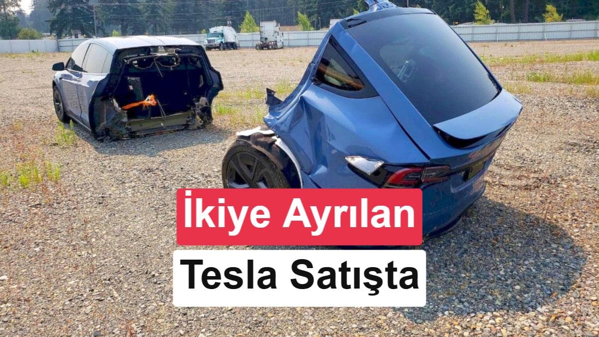 Kazada ikiye ayrılan Tesla Model X satışa çıktı: Kim, neden alır?