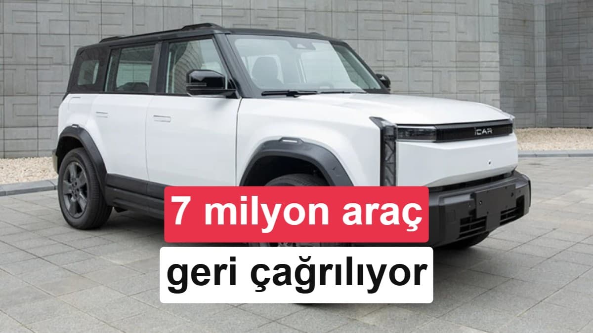 Çin'de 7 milyon araç geri çağrılıyor: Tesla ve diğer devler listede