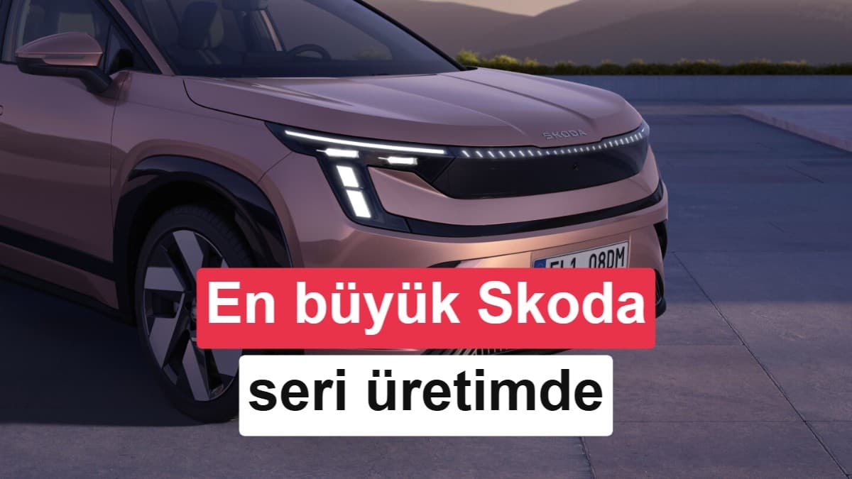 Skoda'nın en büyük elektrikli SUV'u Peaq üretime başladı!