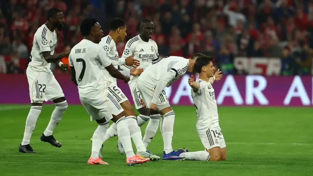 Espanyol ve Real Madrid maçına ilişkin takım görseli