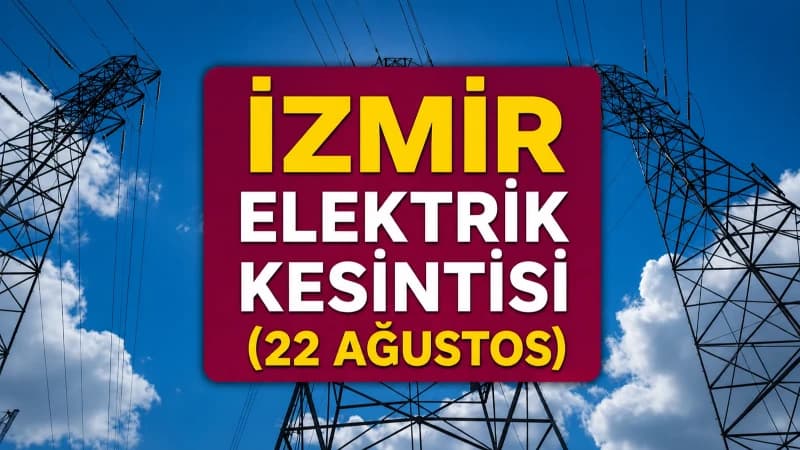 İzmir'de elektrik kesintisi duyurusunu konu alan genel görsel