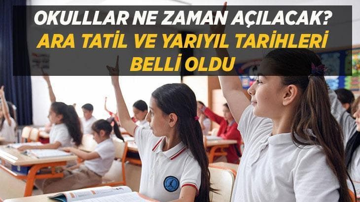 MEB 2026-2027 eğitim öğretim yılı takvimi: Okullar ne zaman açılıyor, yaz tatili ne zaman sona eriyor? Ara ve yarıyıl tatilleri hangi tarihlerde?