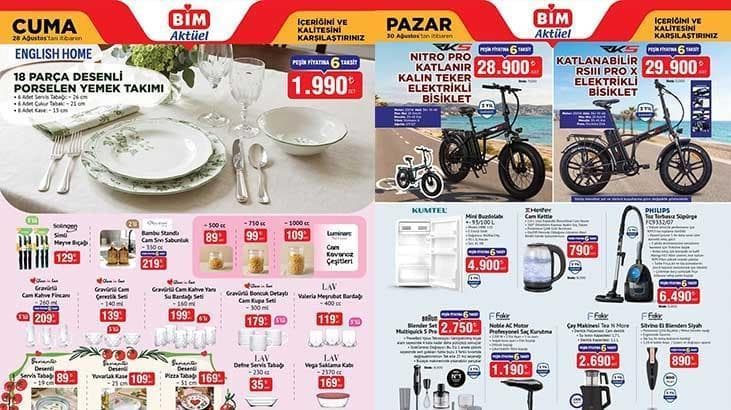 BİM yeni aktüel katalogları 25-28-30 Ağustos'ta hangi ürünleri içeriyor? 28 Ağustos Cuma ürünleri açıklandı mı?