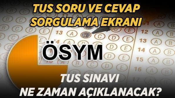 2026-TUS 2. Dönem soru ve cevap anahtarı sorgulama bilgilerini gösteren genel görsel