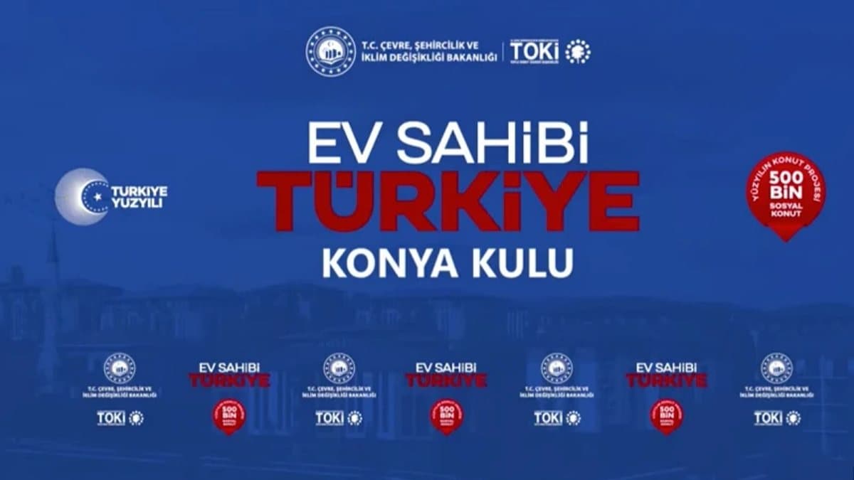 Kulu'da sosyal konut kurası: 114 dairenin hak sahipleri belirlendi
