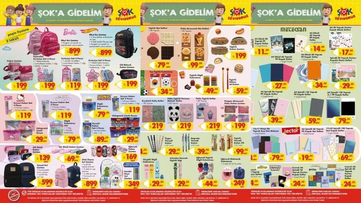 ŞOK kırtasiye kataloğu 15 Eylül'e kadar geçerli mi? Aktüel ürünler hangileri, fiyatlar açıklandı mı?