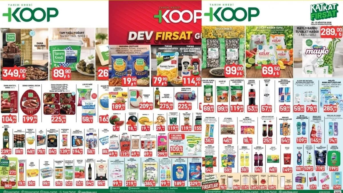 Tarım Kredi 25-31 Ağustos indirimli ürünler kataloğu: Tarım Kredi Market aktüel ve KOOP fırsatları neler?