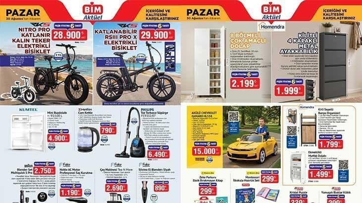 BİM 28-30 Ağustos aktüel kataloglarında hangi ürünler satışa sunulacak? Halı, masa örtüsü ve 18 parçalı takım var mı?