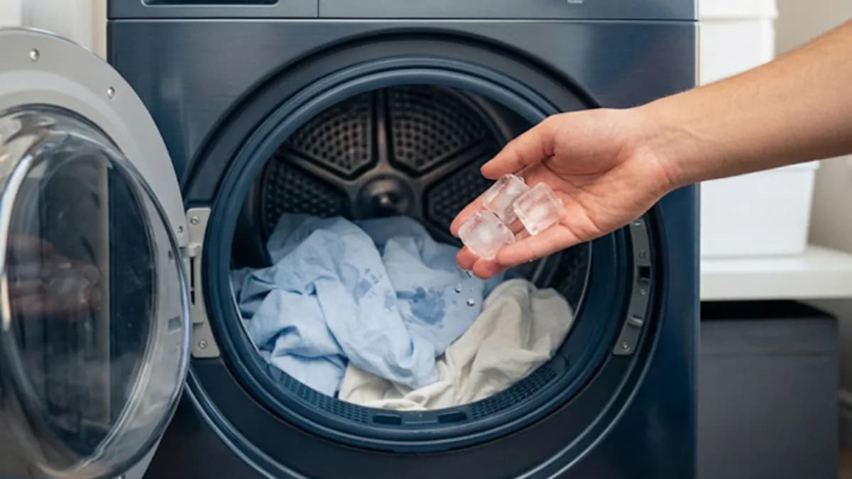 Ütü masasına son! Kurutma makinesine buz atmak gerçekten işe yarıyor mu, kırışıklıklar nasıl açılır?