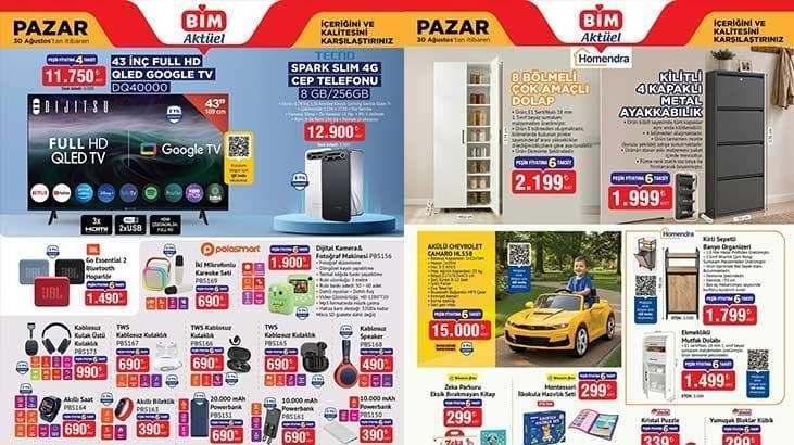 BİM aktüel kataloğunda tarihler birbiriyle örtüşmüyor