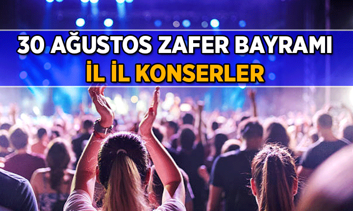 30 Ağustos Zafer Bayramı kapsamında düzenlenen konser ve kutlama etkinliği