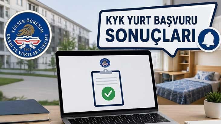 KYK yurt başvuruları ve sonuç takvimini anlatan görsel