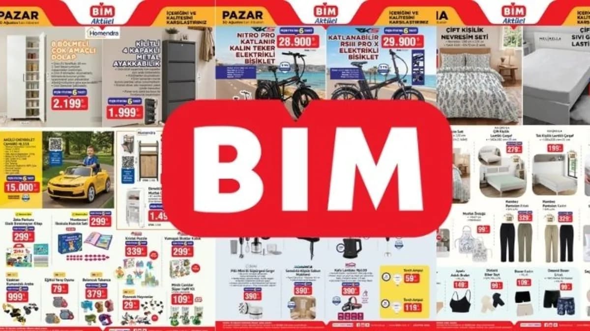 BİM aktüel 30 Ağustos-4 Eylül 2026 bu hafta neler var? Portatif sauna, taşınabilir ekran ve çalışma masası satışta mı?