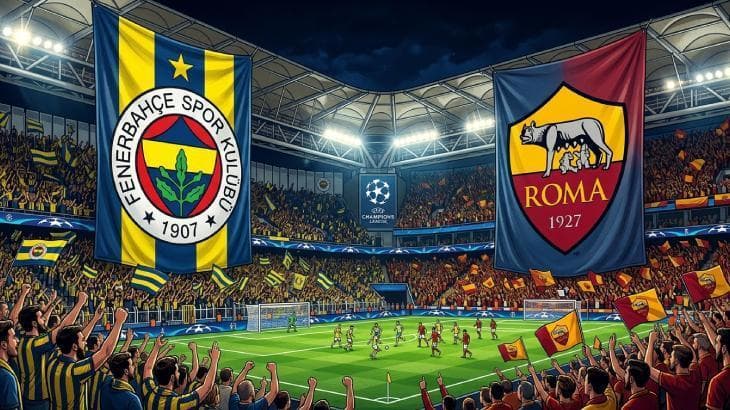 Fenerbahçe ile Roma arasındaki maç öncesi Chobani Stadyumu