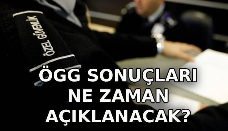 Özel güvenlik görevlisi sınavı sonuçları ve cevap anahtarı duyurusunu gösteren görsel