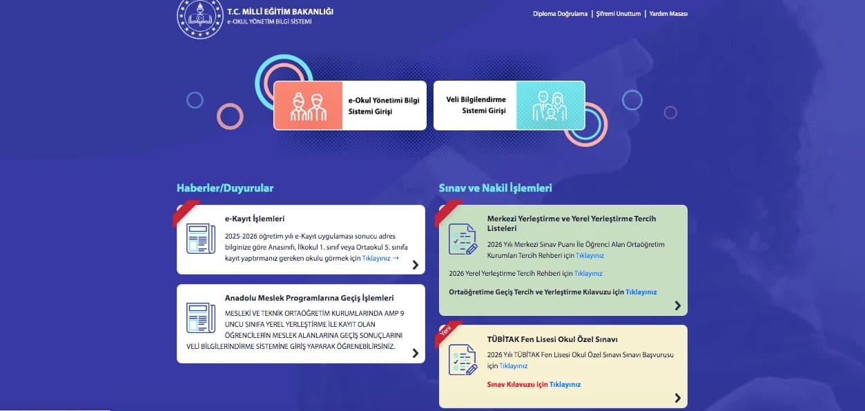 E-Okul giriş ekranı (e-okul.meb.gov.tr) nedir? E-Okul VBS öğrenci ve öğretmen girişi nasıl yapılır?