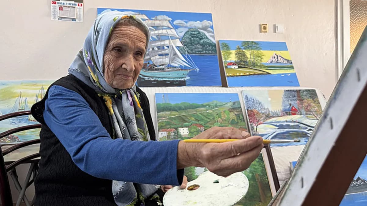 Bob Ross’tan etkilenip tuvalin karşısına geçen Şahinde Ermiş kimdir? 81 yaşındaki ressamın ikinci sergisi ne zaman, nerede?