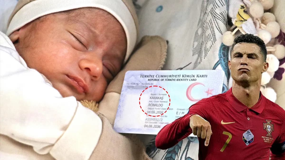 Diyarbakır'ın Kayapınar ilçesinde oğluna Cristiano Ronaldo adını veren baba Recep Karakaş