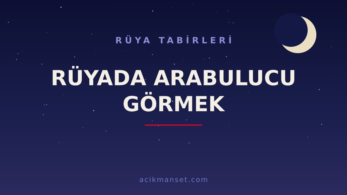Rüyada arabulucu görmek ne anlama gelir? Rüyada arabulucu görmek ne demek, dini ve psikolojik yorumu nedir?