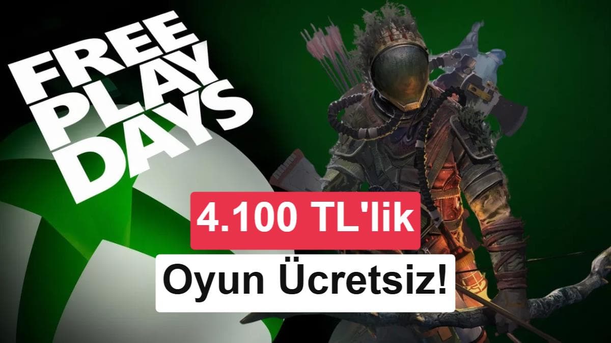 Xbox konsolu, kontrolcü ve ekranda etkinlik kapsamındaki üç oyunu temsil eden oyun kapakları.