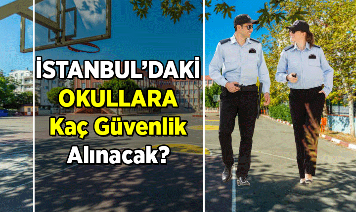 İstanbul'da bir devlet okulunun giriş kapısı ve bahçesi.