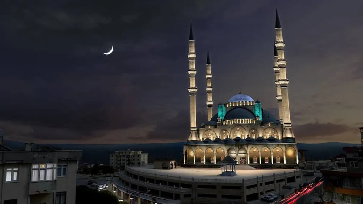 Mevlid Kandili gecesinde ibadet eden kişileri simgeleyen genel görsel