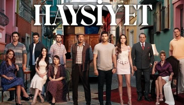 Haysiyet dizisinin oyuncu kadrosundan ve tanıtımından bir kare