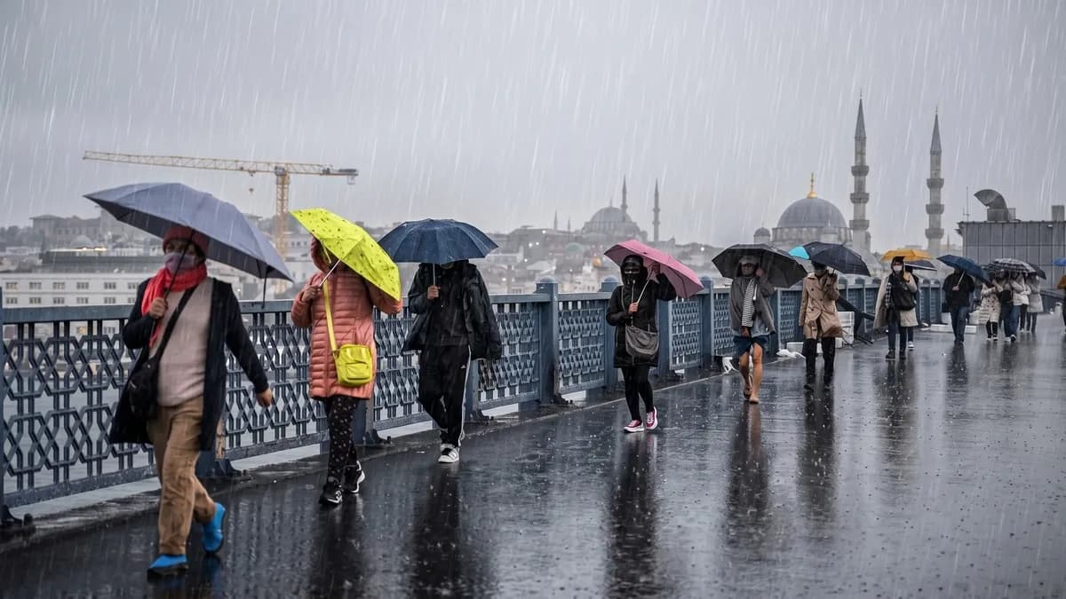 Gök gürültülü sağanak beklentisini gösteren Türkiye hava durumu haritası