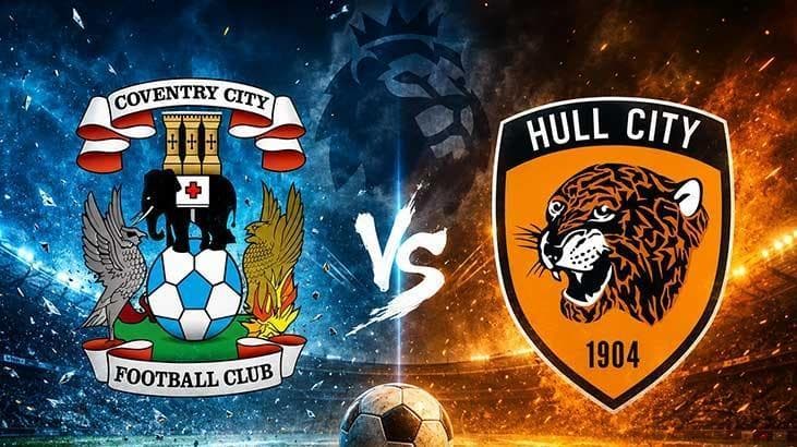 Coventry ve Hull City takımlarının maçına ilişkin genel görsel.