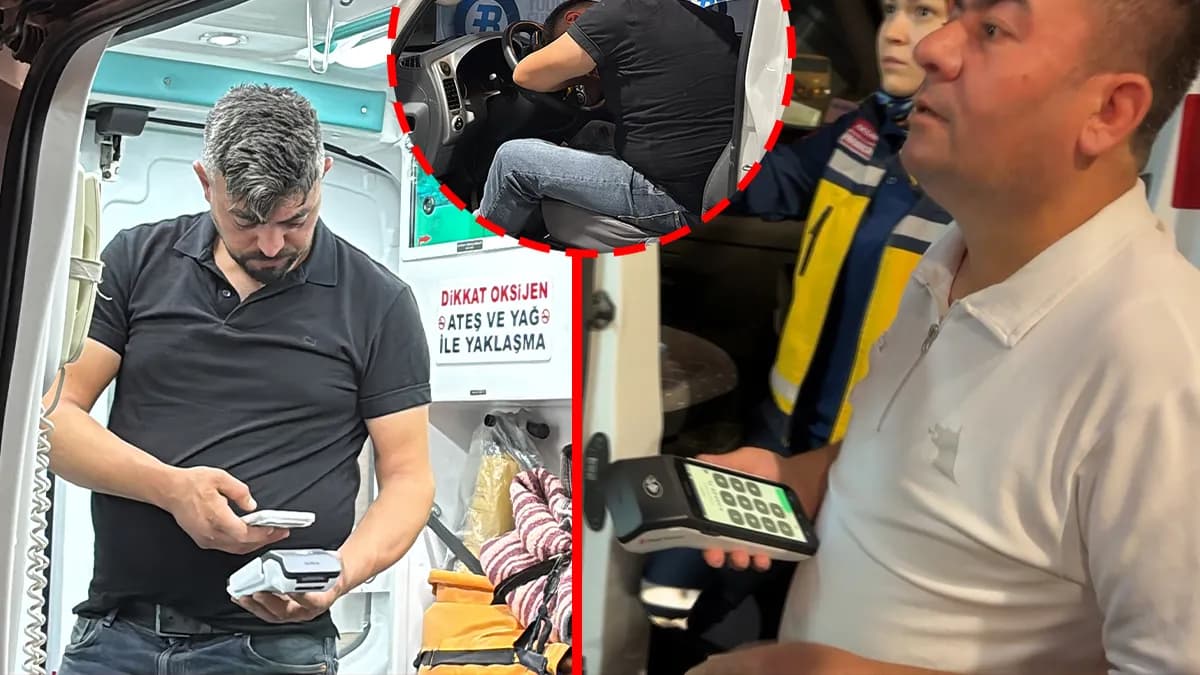 Aksaray’da ambulans ve akaryakıt istasyonunda görevli