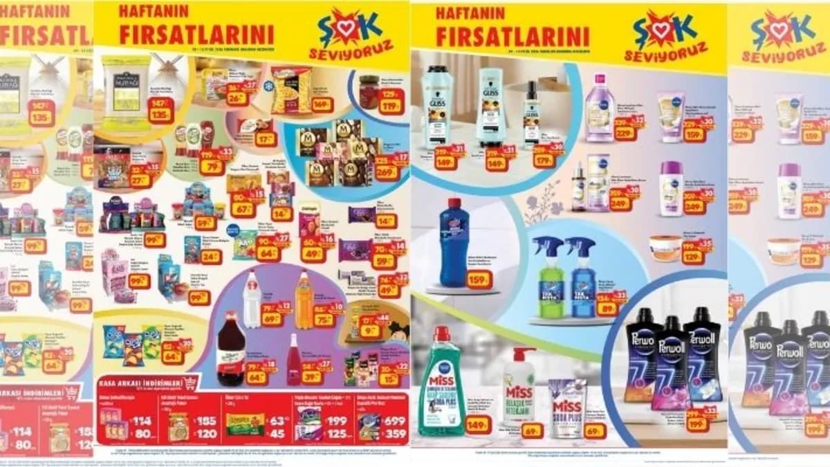 ŞOK 9-15 Eylül 2026 aktüel kataloğunda yer alan indirimli ürün kategorilerini gösteren temsili görsel.